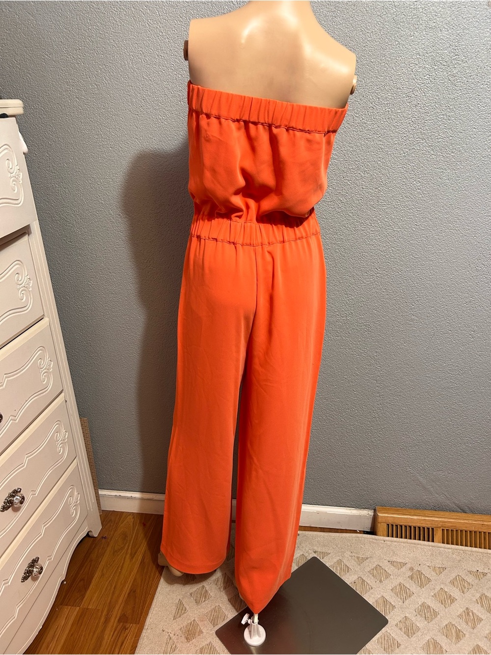 Trina Turk orange wide leg jumpsuit size 6 - Picture 5 of 7